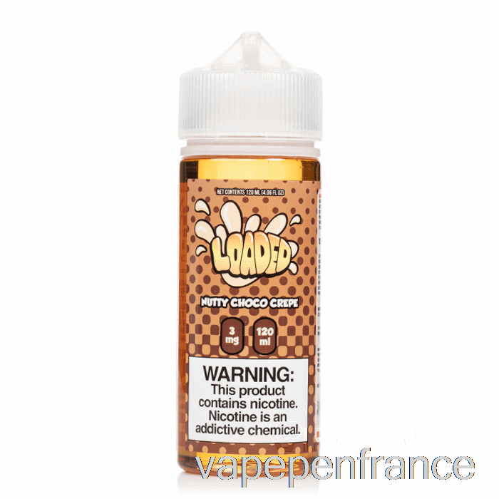 Crêpe Choco Aux Noisettes - E-liquide Chargé - Vapeurs Impitoyables - Stylo Vape 120 Ml 0 Mg